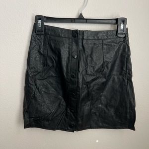 Leather skirt